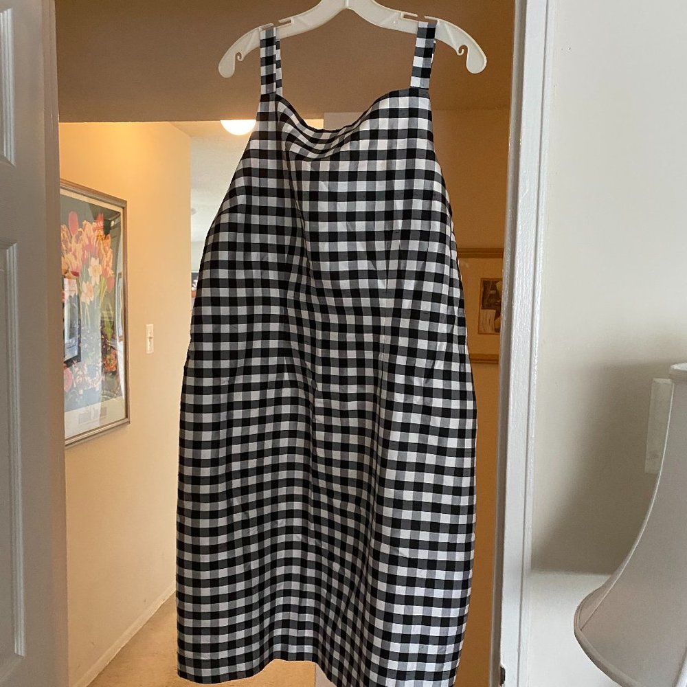Dress, Black & White Checkered